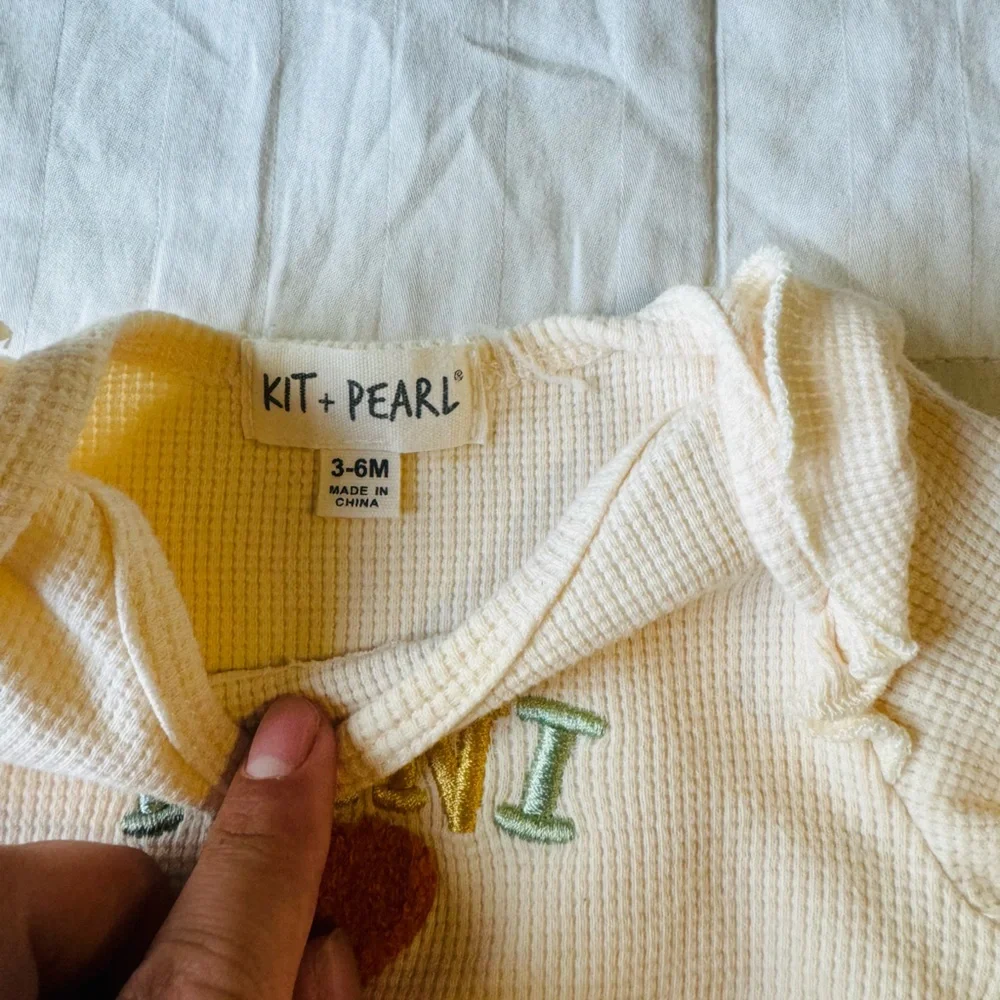 Baby Girl 9 piece set 3-6 Bundle Clothing Sets Lot Fuzzy Jacket Biege Sage Green